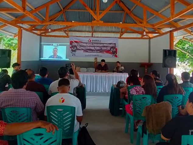 Bawaslu Talaud Evaluasi Penanganan Pelanggaran, Glendy Dalope Harapkan Pola Pengawasan dapat dibenahi