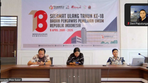 Zoom Bersama Bawaslu Provinsi Sulut