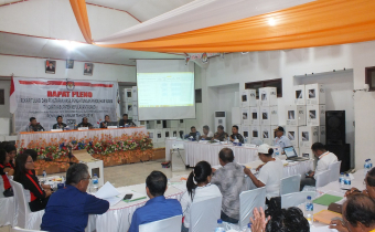 Bawaslu Talaud mengikuti rekapitulasi tingkat  Kabupaten di Pemilu 2019